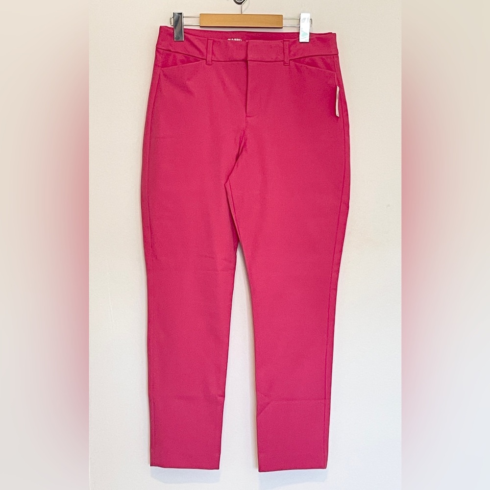 Old Navy Pixie Skinny Vibrant Pink Trousers size 10